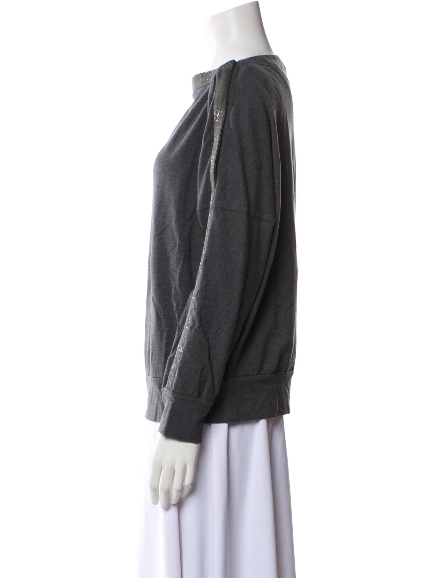 Brunello Cucinelli Bateau Neckline Long Sleeve Sweatshirt w/ Tags