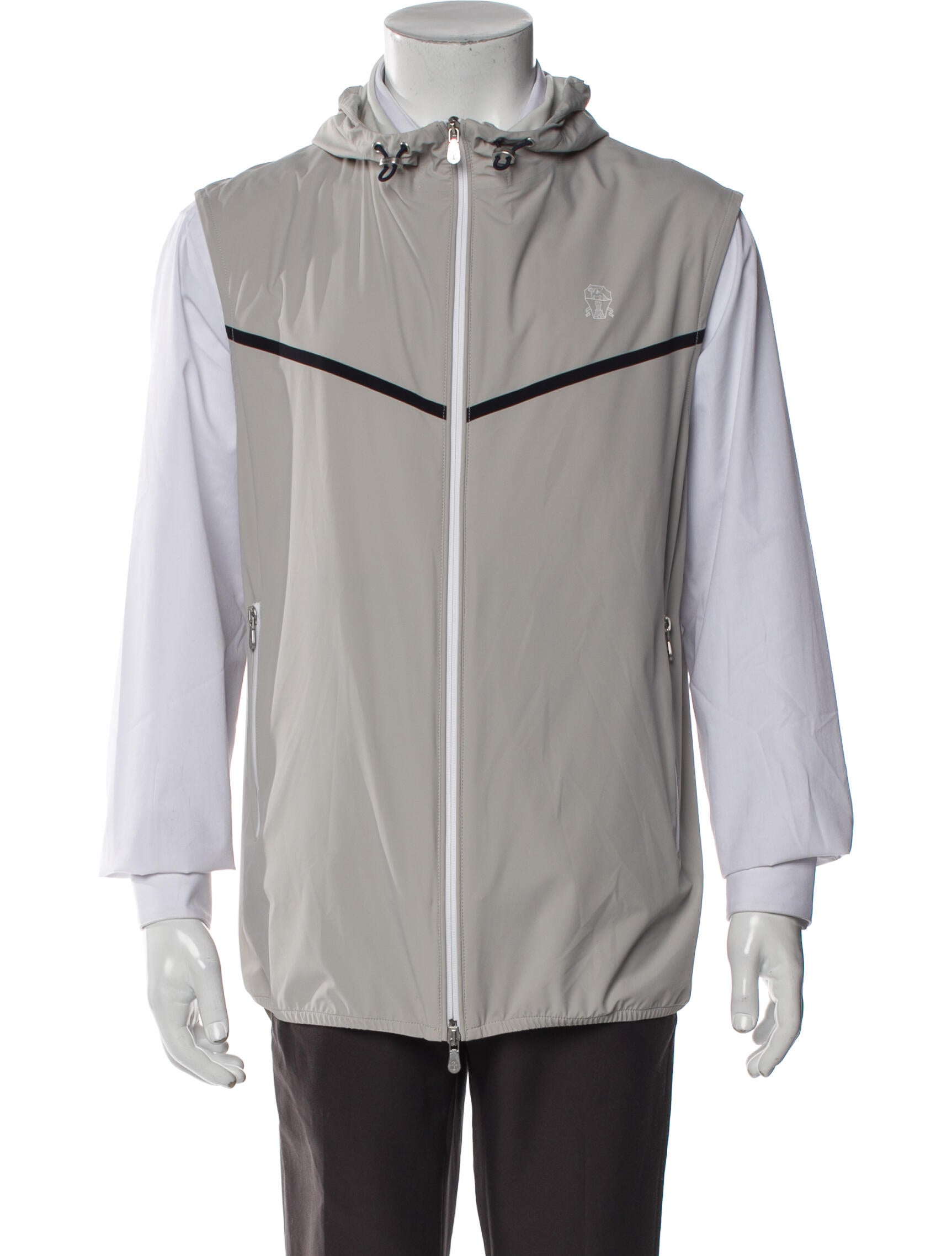 Brunello Cucinelli Striped Windbreaker