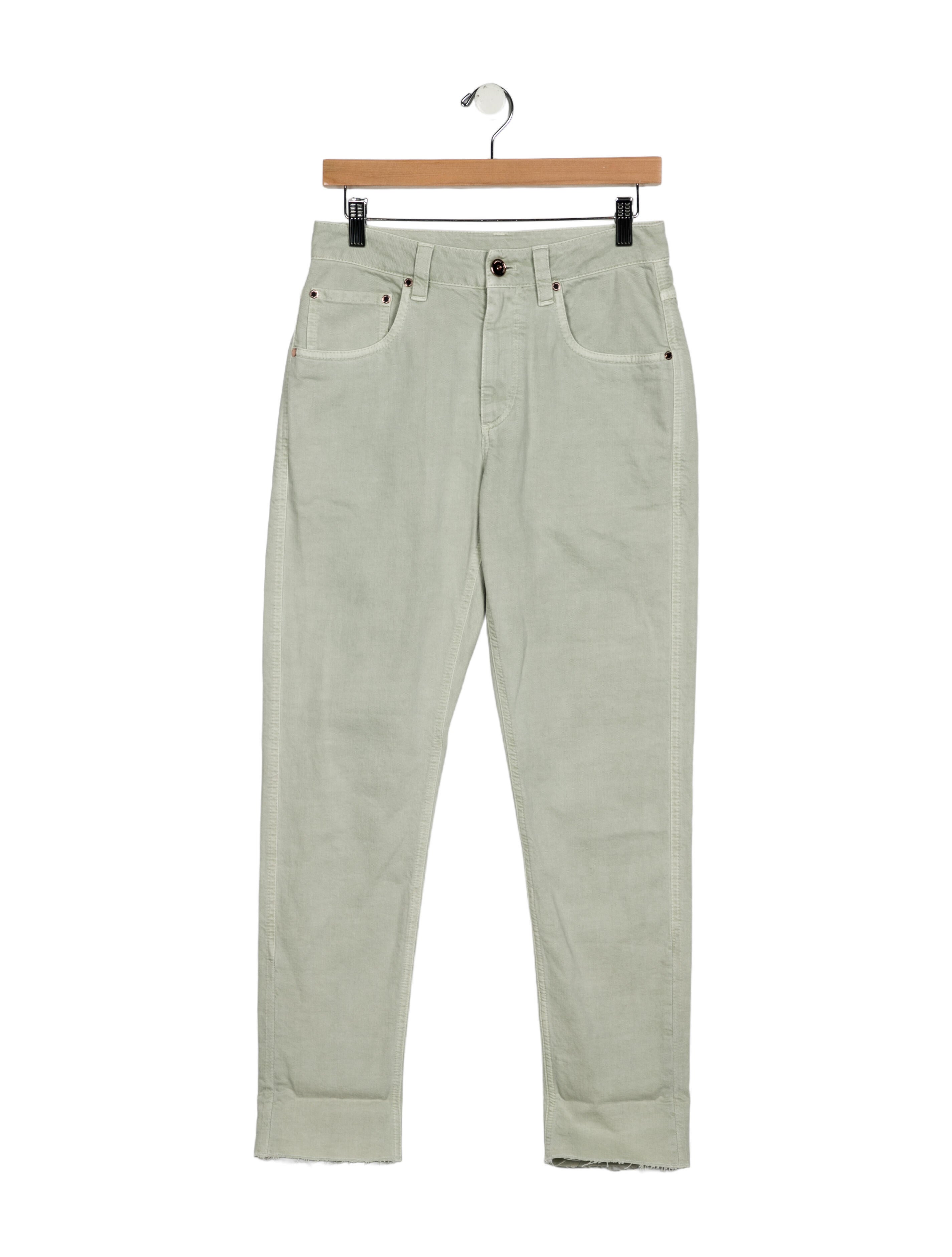 Brunello Cucinelli High-Rise Straight Leg Jeans w/ Tags