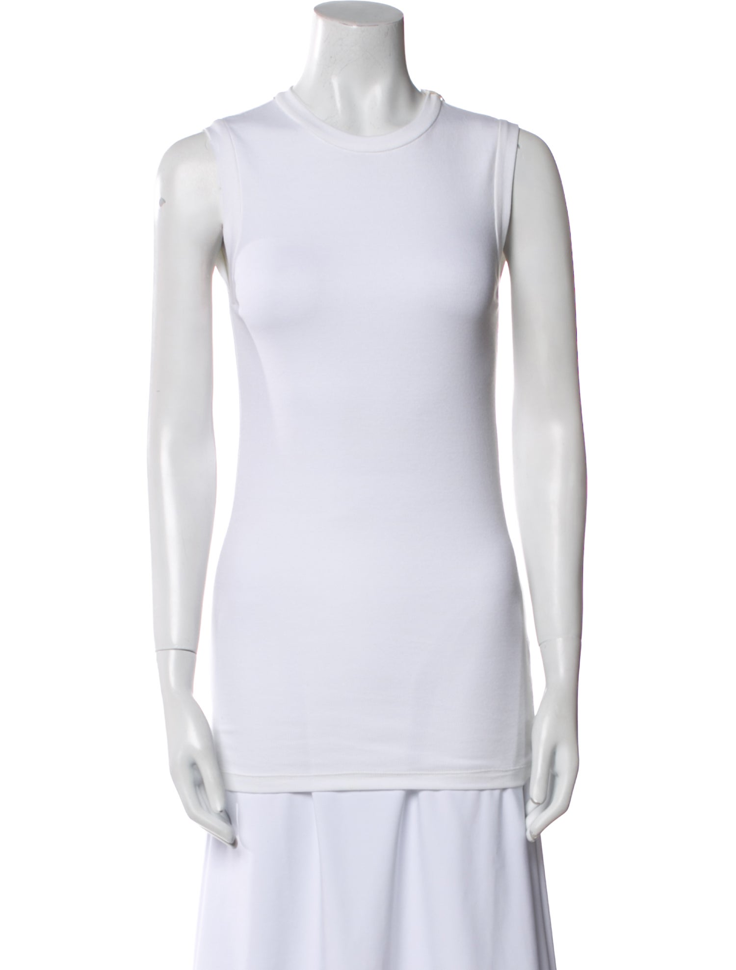Brunello Cucinelli Crew Neck Sleeveless Top