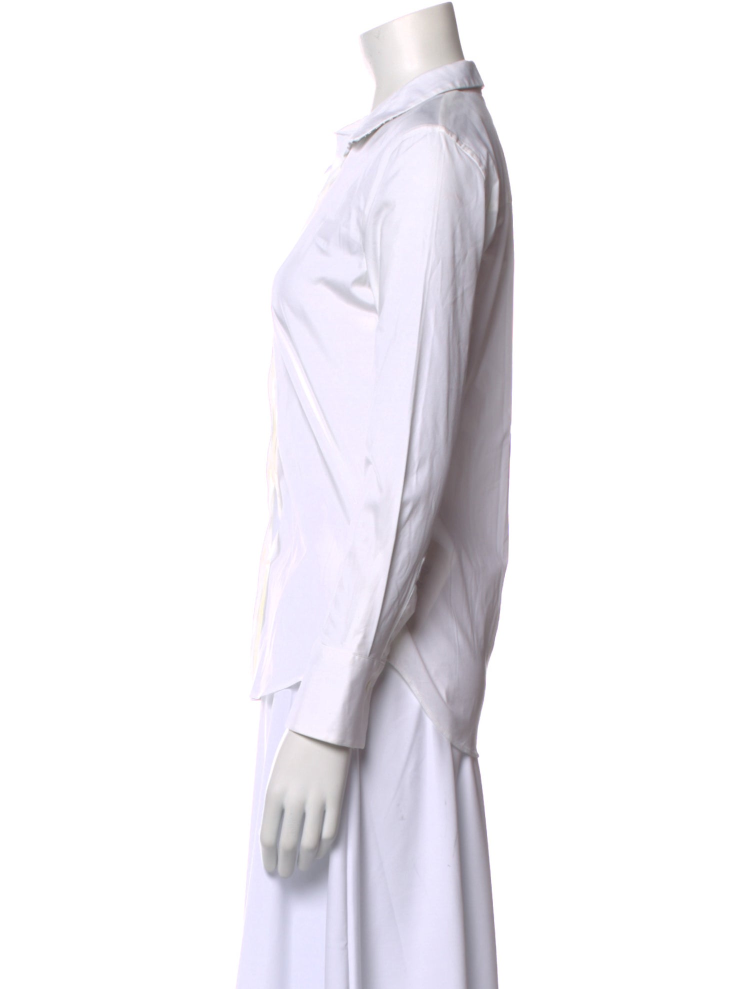 Brunello Cucinelli Long Sleeve Button-Up Top