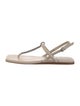 Brunello Cucinelli Monili Leather Slingback Sandals