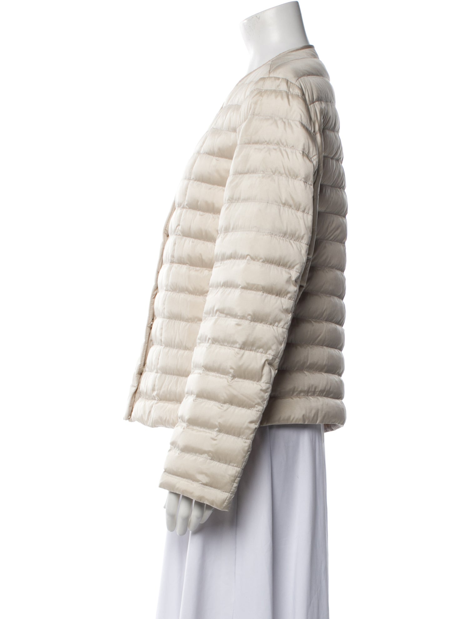 Brunello Cucinelli Silk Faux Fur Jacket