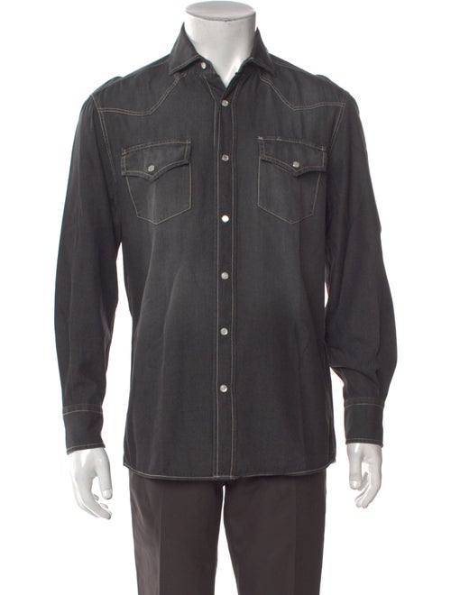 Brunello Cucinelli Long Sleeve Denim Shirt