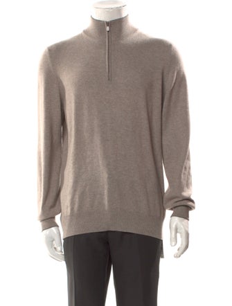 Brunello Cucinelli Virgin Wool Turtleneck Polo Sweater
