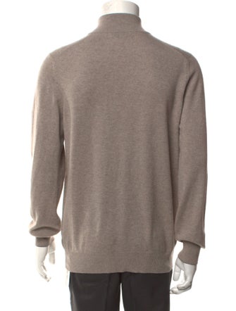 Brunello Cucinelli Virgin Wool Turtleneck Polo Sweater