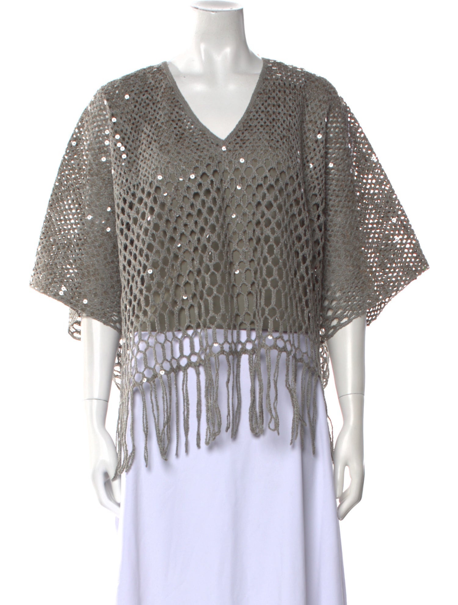 Brunello Cucinelli Silk V-Neck Sweater