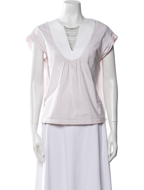 Brunello Cucinelli V-Neck Short Sleeve T-Shirt