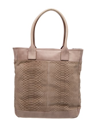 Brunello Cucinelli Embossed Leather Top Handle Bag
