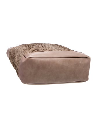 Brunello Cucinelli Embossed Leather Top Handle Bag