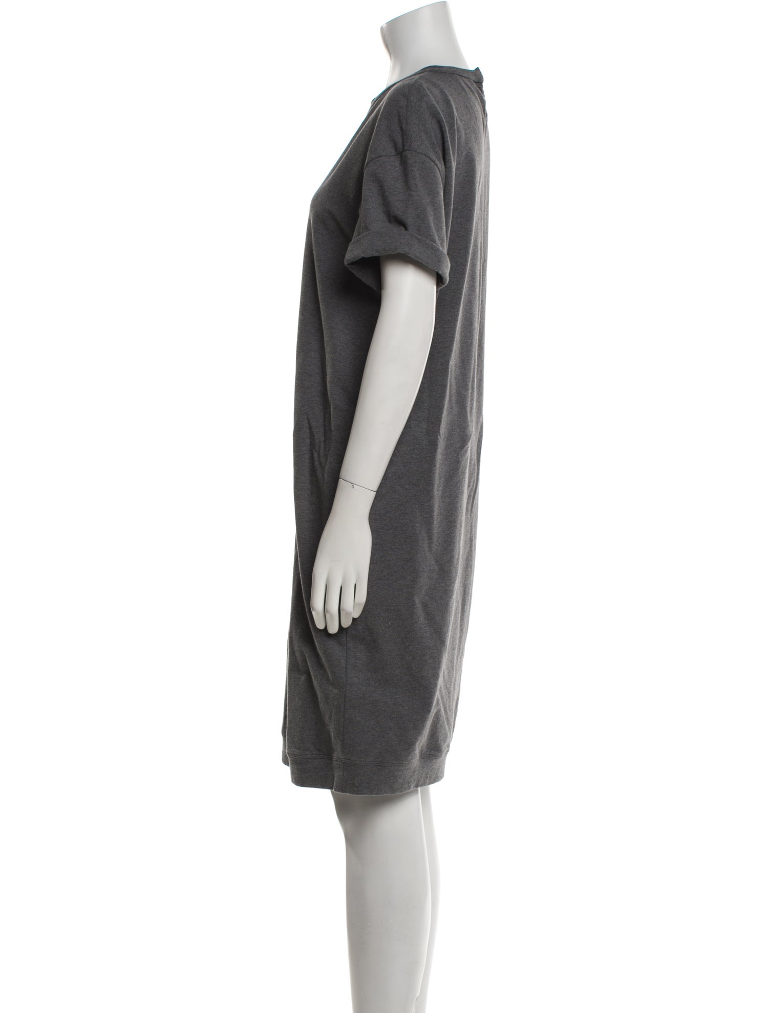 Brunello Cucinelli Crew Neck Knee-Length Dress