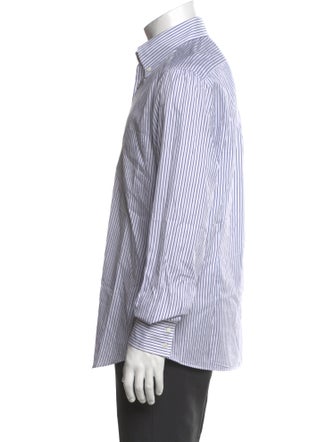 Brunello Cucinelli Striped Long Sleeve Dress Shirt