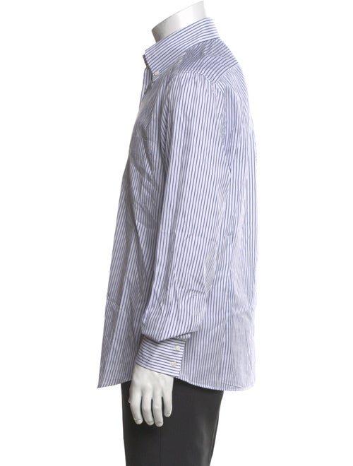 Brunello Cucinelli Striped Long Sleeve Dress Shirt