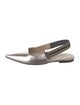 Brunello Cucinelli Monili Leather Slingback Pumps