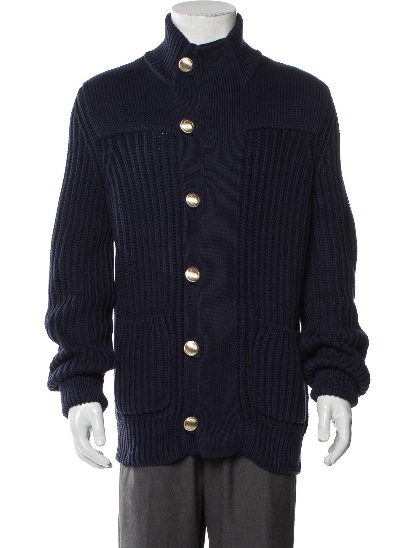 Brunello Cucinelli Mock Neck Long Sleeve Cardigan