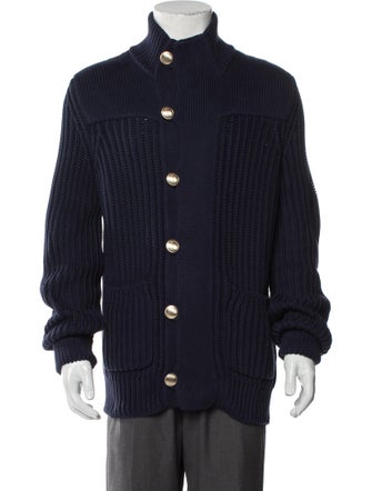 Brunello Cucinelli Mock Neck Long Sleeve Cardigan