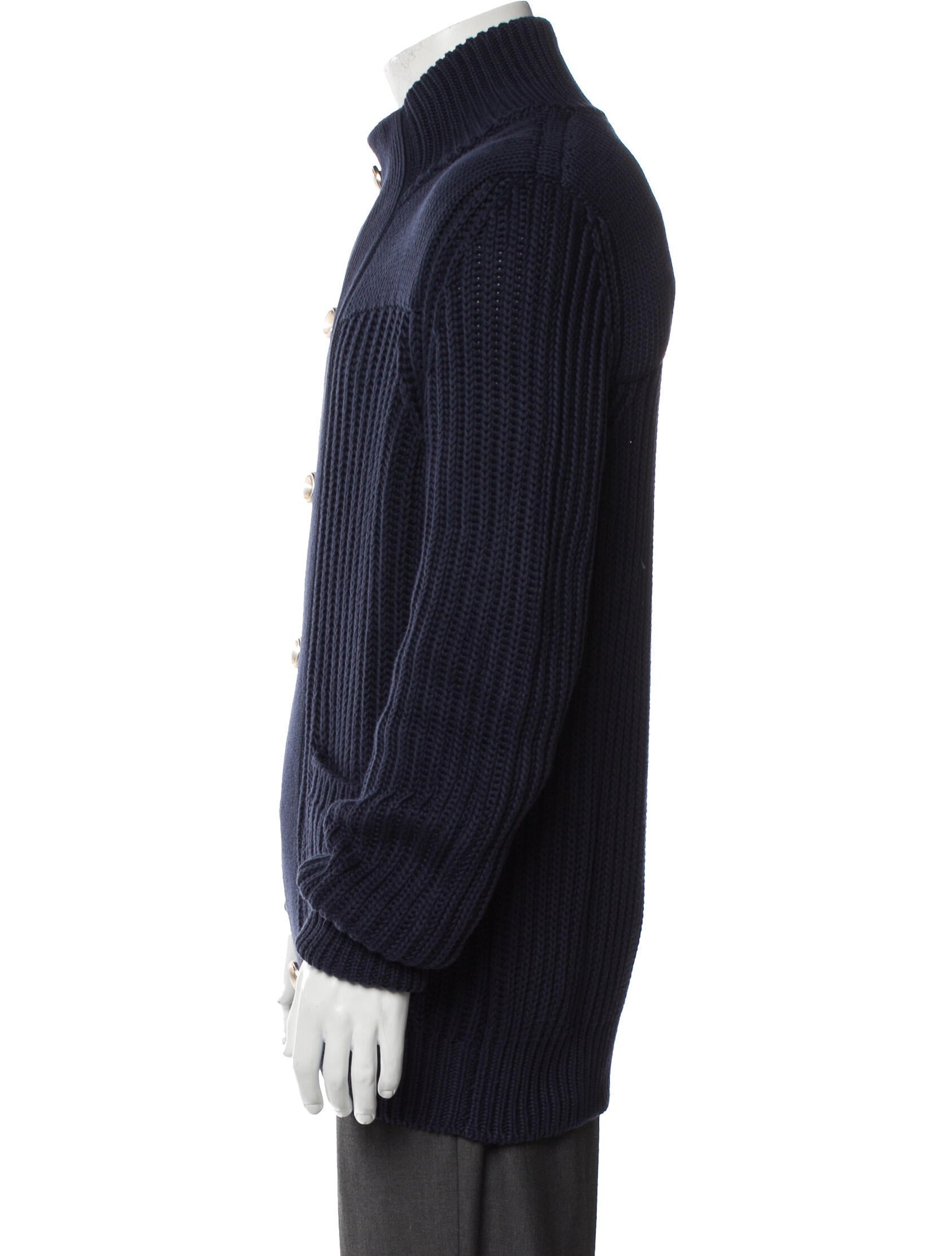 Brunello Cucinelli Mock Neck Long Sleeve Cardigan