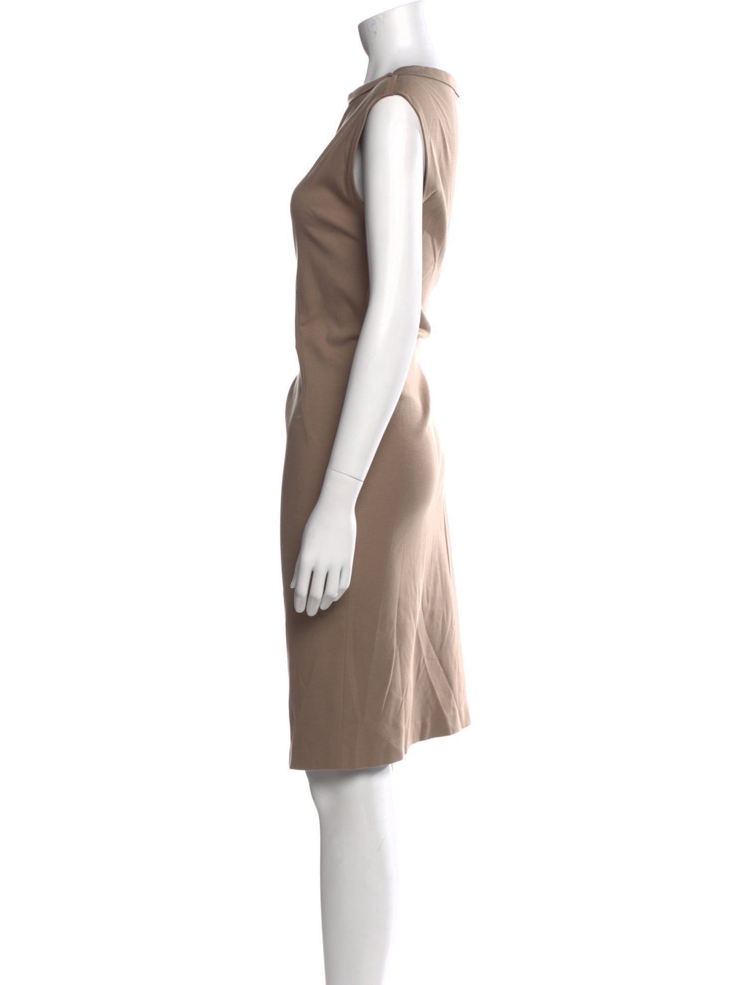 Brunello Cucinelli Bateau Neckline Knee-Length Dress