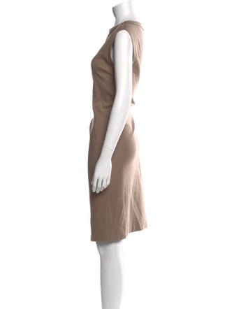 Brunello Cucinelli Bateau Neckline Knee-Length Dress