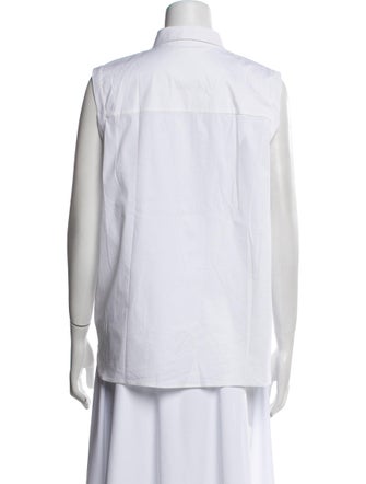 Brunello Cucinelli Sleeveless Button-Up Top