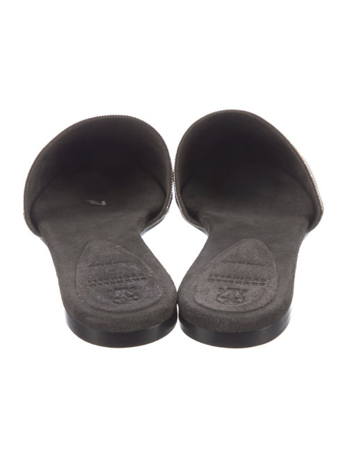 Brunello Cucinelli Monili Suede Mules