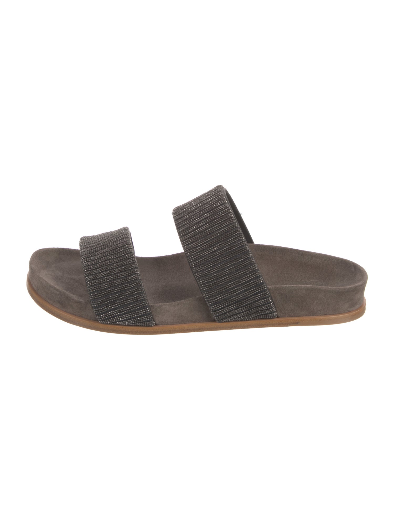 Brunello Cucinelli Suede Slides w/ Tags