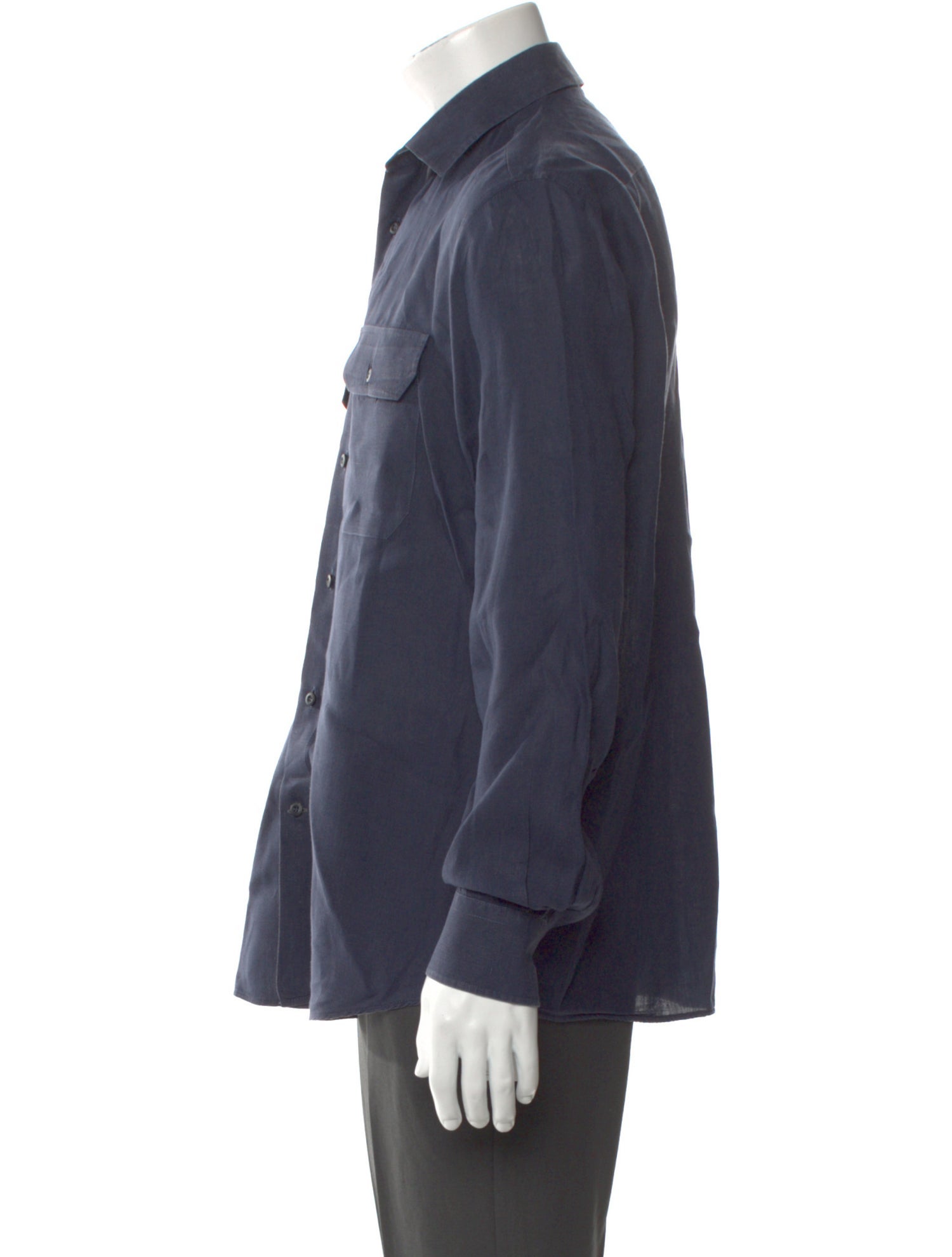 Brunello Cucinelli Hemp Long Sleeve Shirt