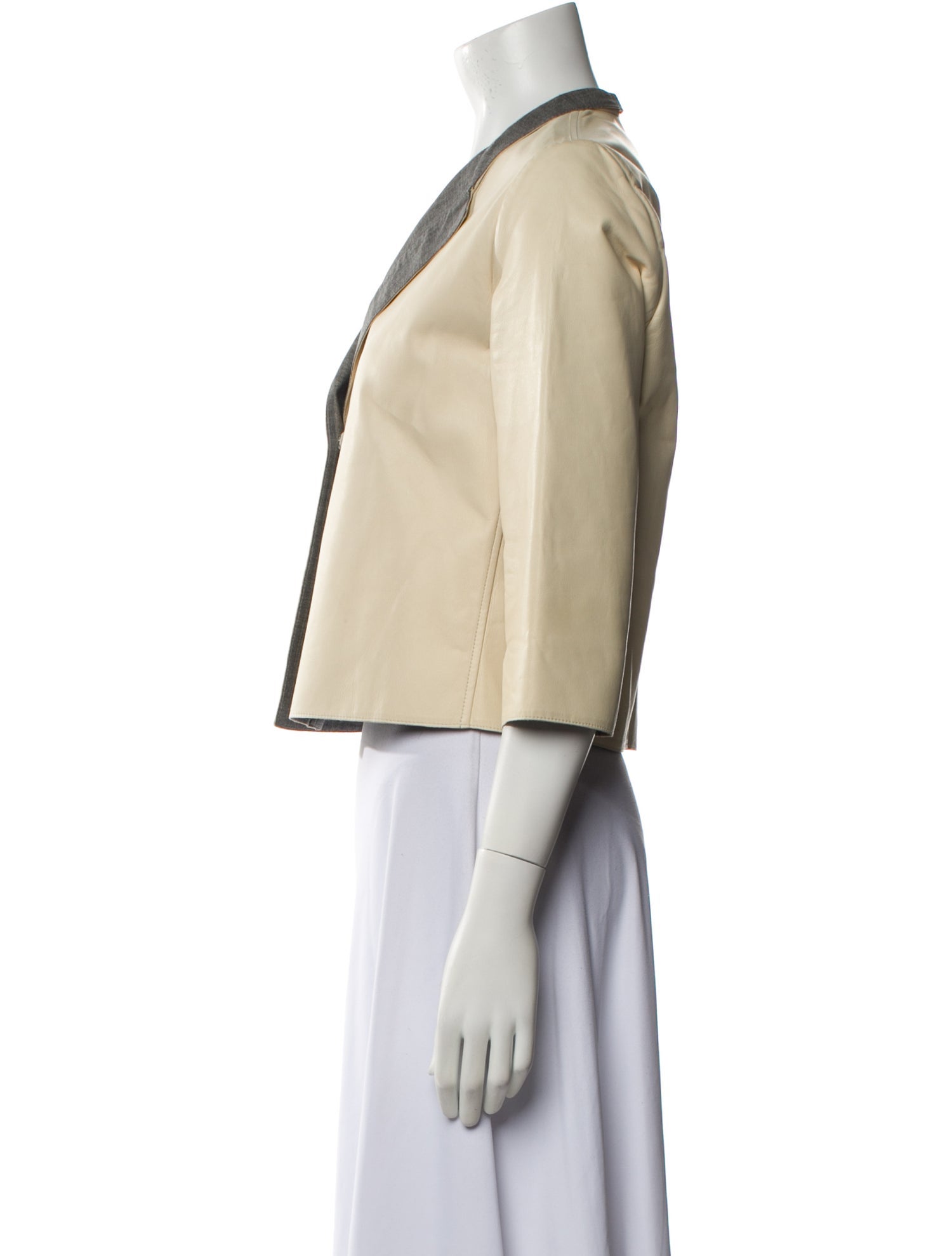 Brunello Cucinelli Leather Evening Jacket