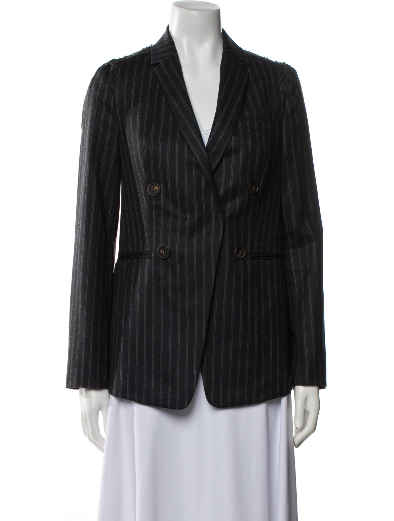 ジャケット・アウター DELADA 19AW Striped Wool Blazer Jacket Delada Wool Striped Blazer w/ Tags - Black Jackets, Clothing