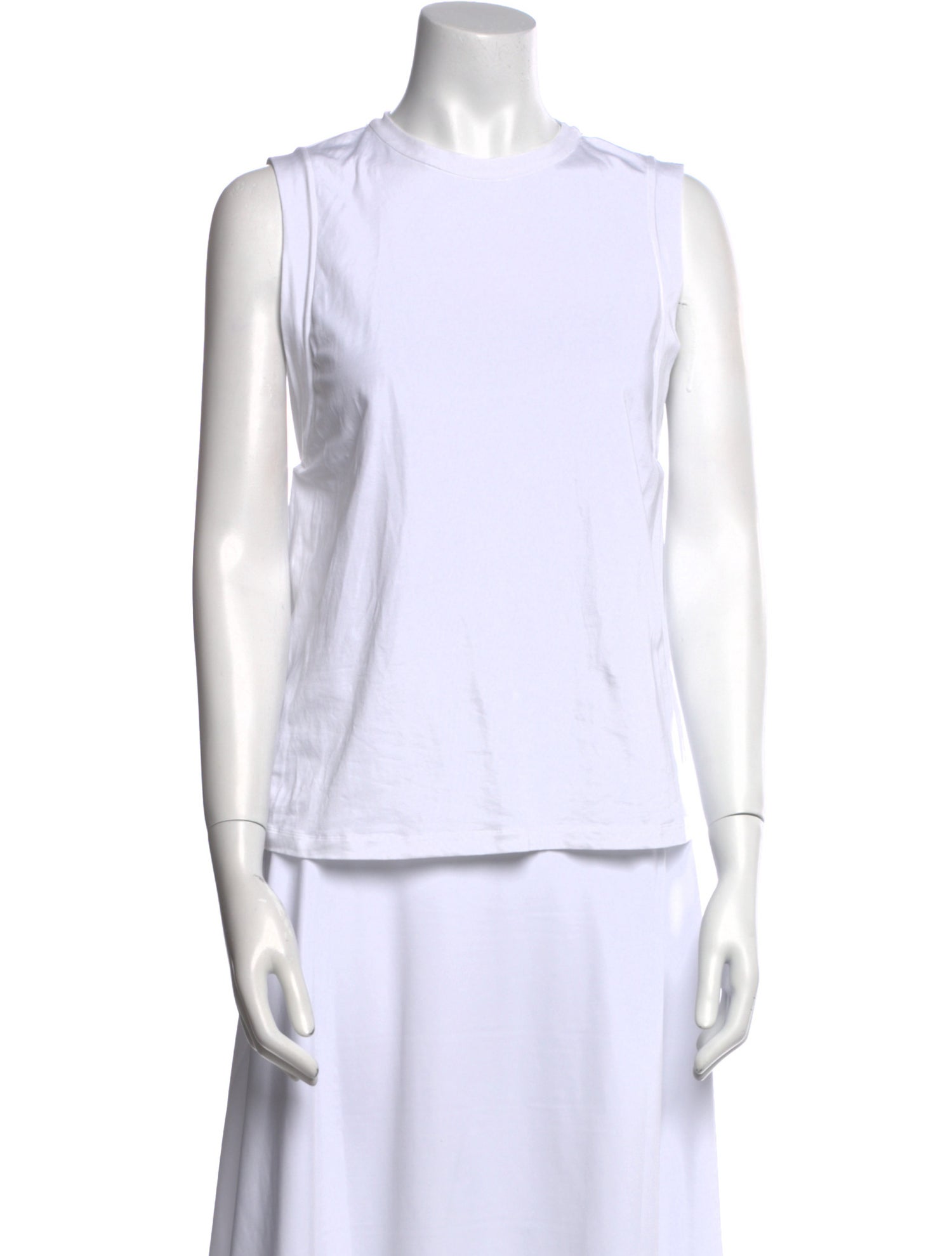 Brunello Cucinelli Crew Neck Sleeveless Top