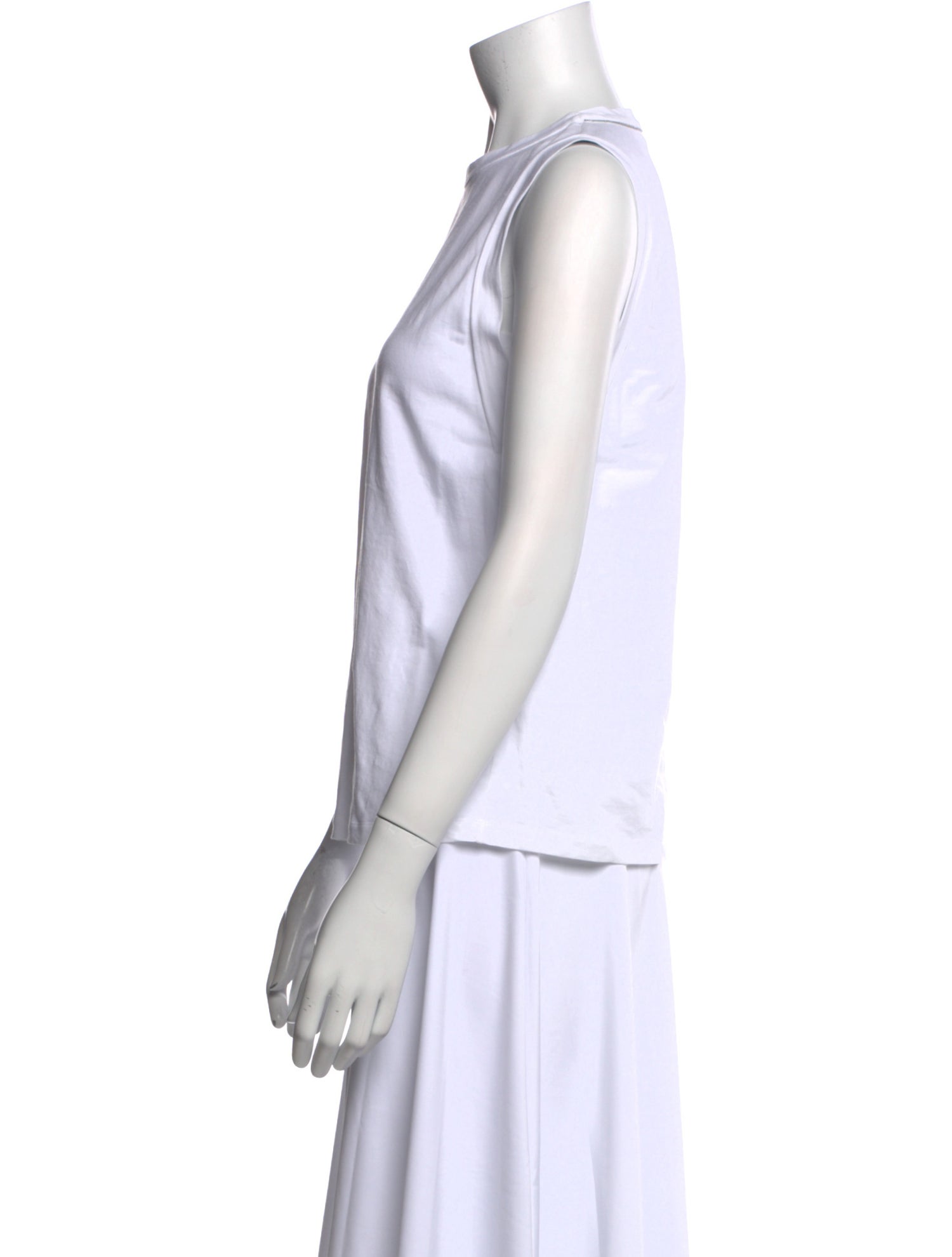 Brunello Cucinelli Crew Neck Sleeveless Top