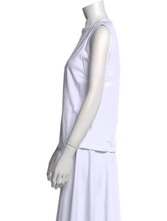 Brunello Cucinelli Crew Neck Sleeveless Top