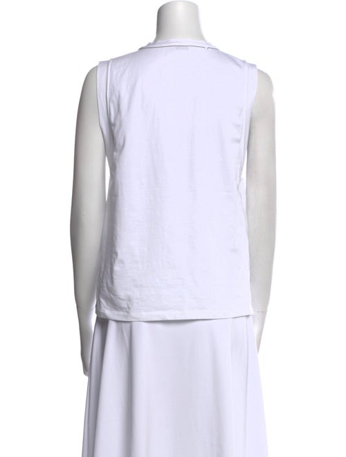 Brunello Cucinelli Crew Neck Sleeveless Top