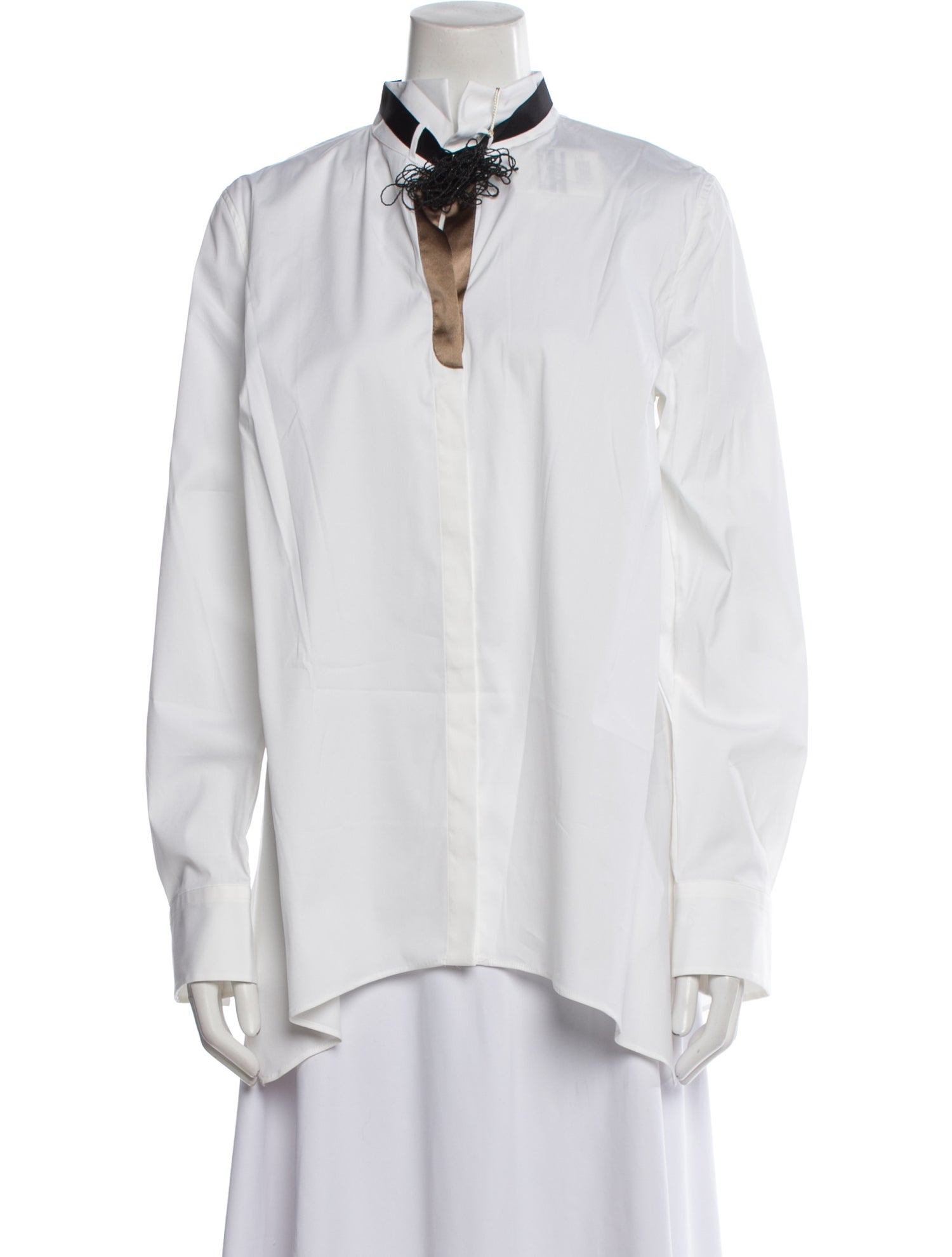 Brunello Cucinelli Long Sleeve Button-Up Top w/ Tags