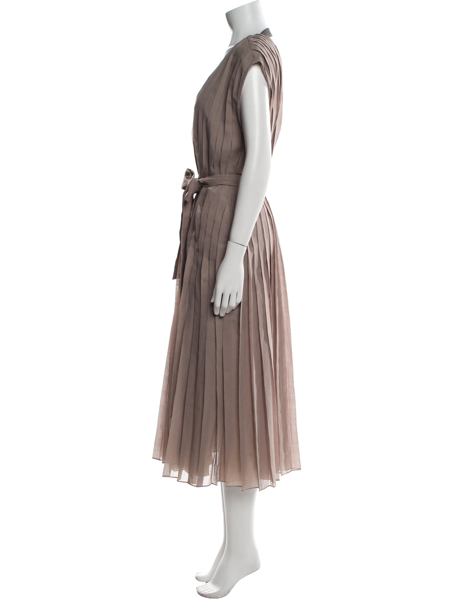Brunello Cucinelli V-Neck Long Dress