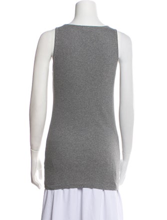 Brunello Cucinelli Scoop Neck Sleeveless Top