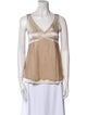 Brunello Cucinelli Silk V-Neck Blouse