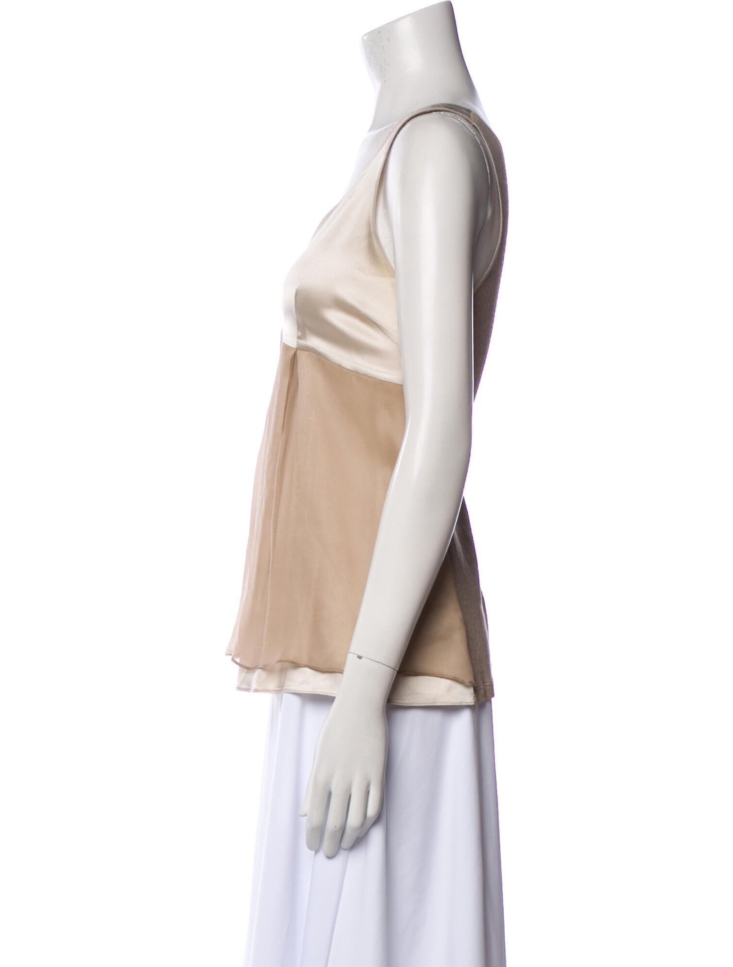Brunello Cucinelli Silk V-Neck Blouse
