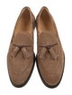 Brunello Cucinelli Suede Tassel Accents Loafers