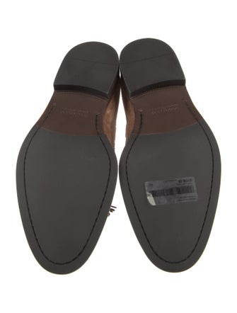 Brunello Cucinelli Suede Tassel Accents Loafers