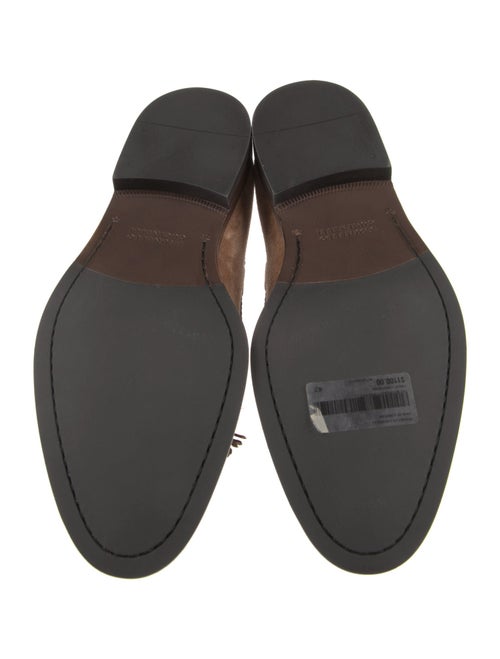 Brunello Cucinelli Suede Tassel Accents Loafers