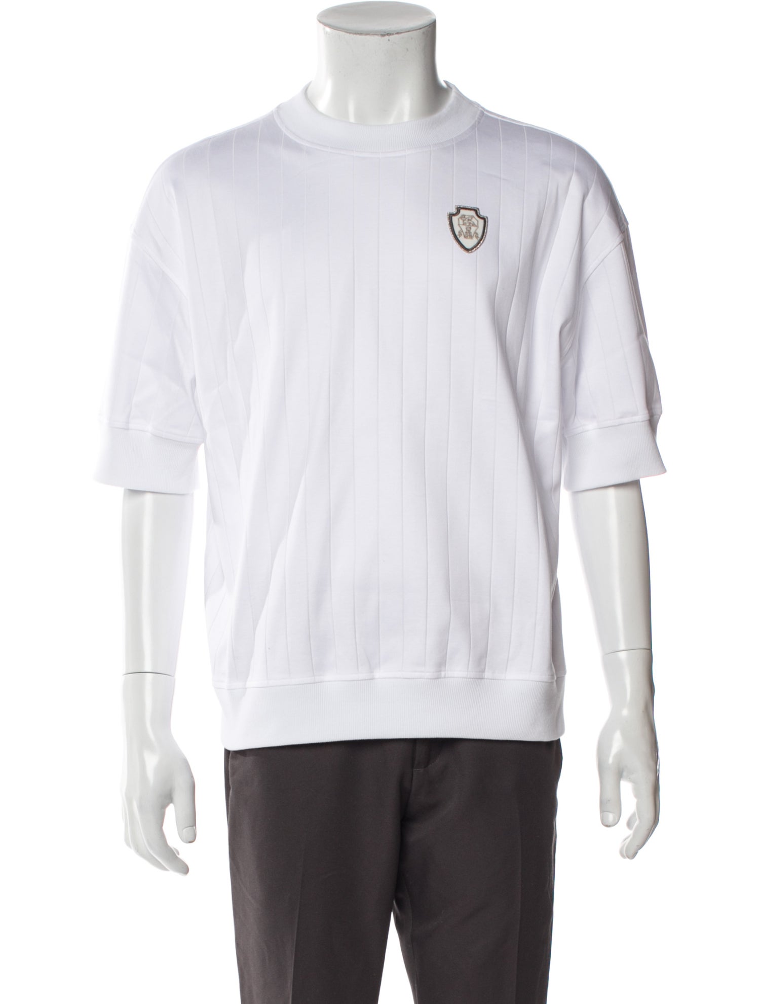 Brunello Cucinelli Graphic Print Crew Neck T-Shirt w/ Tags