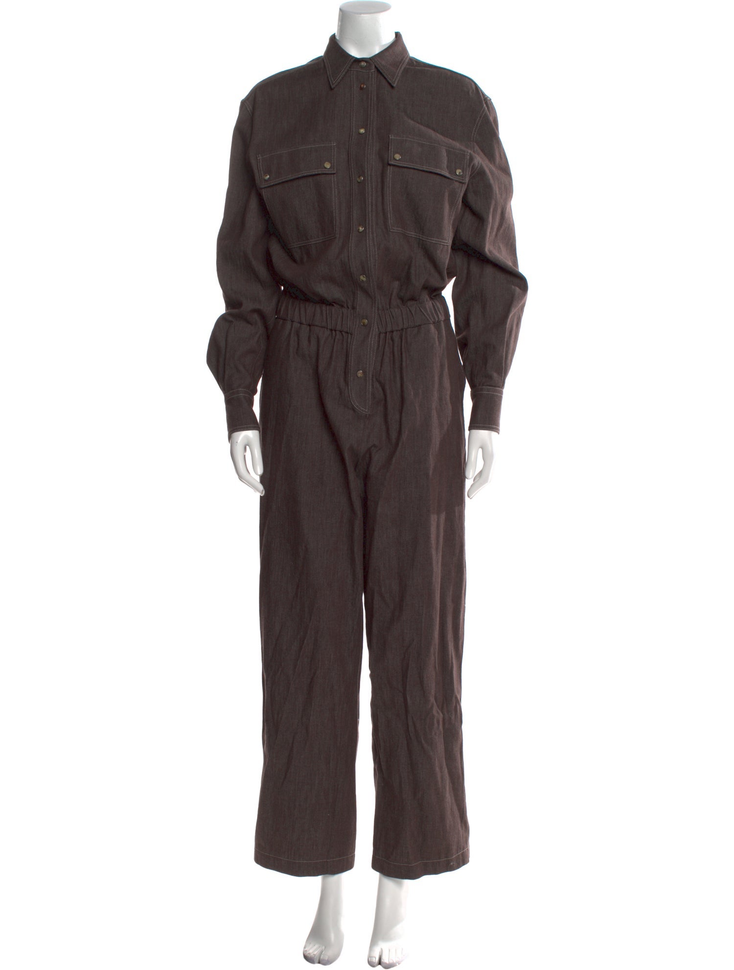 Brunello Cucinelli Mock Neck Jumpsuit