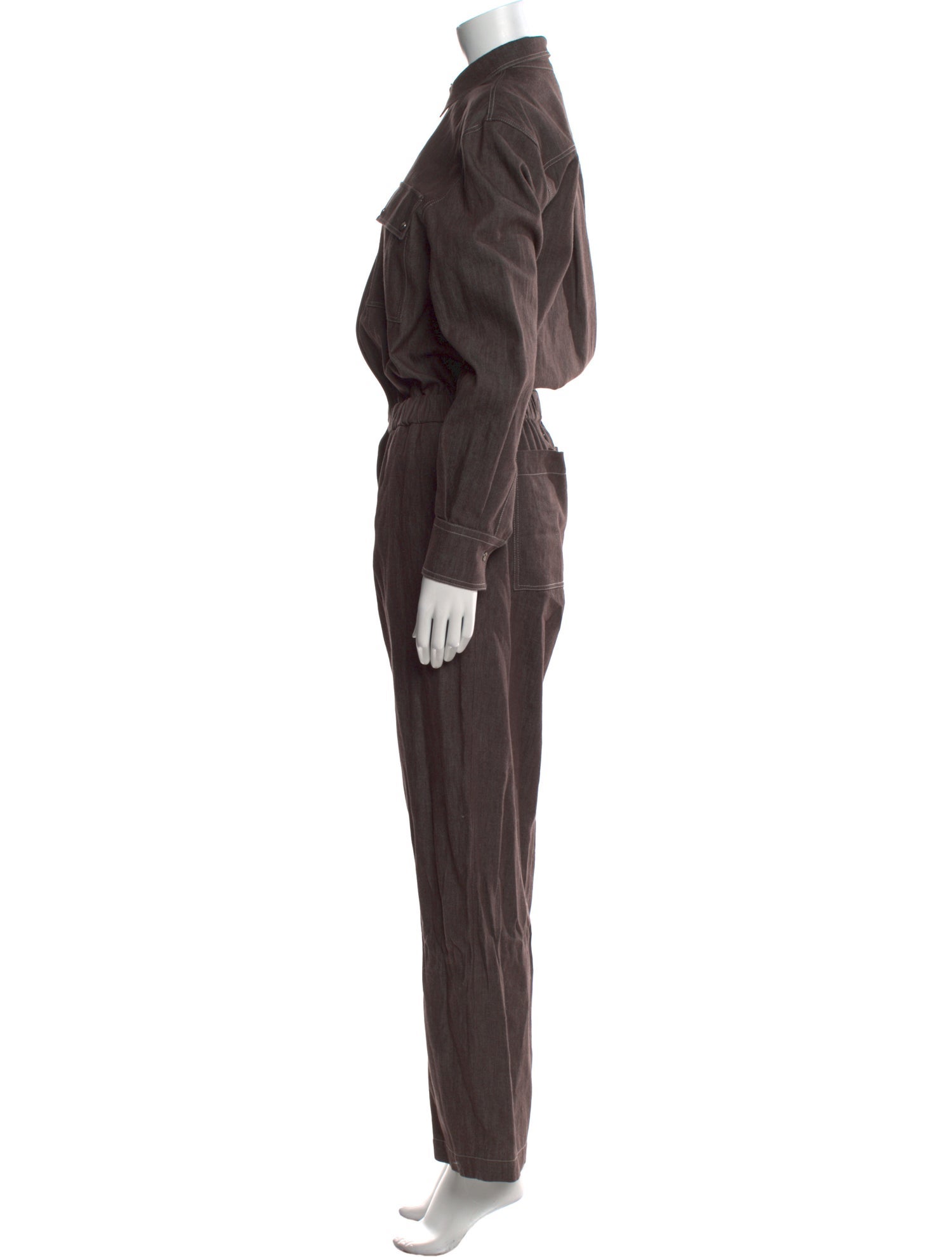Brunello Cucinelli Mock Neck Jumpsuit