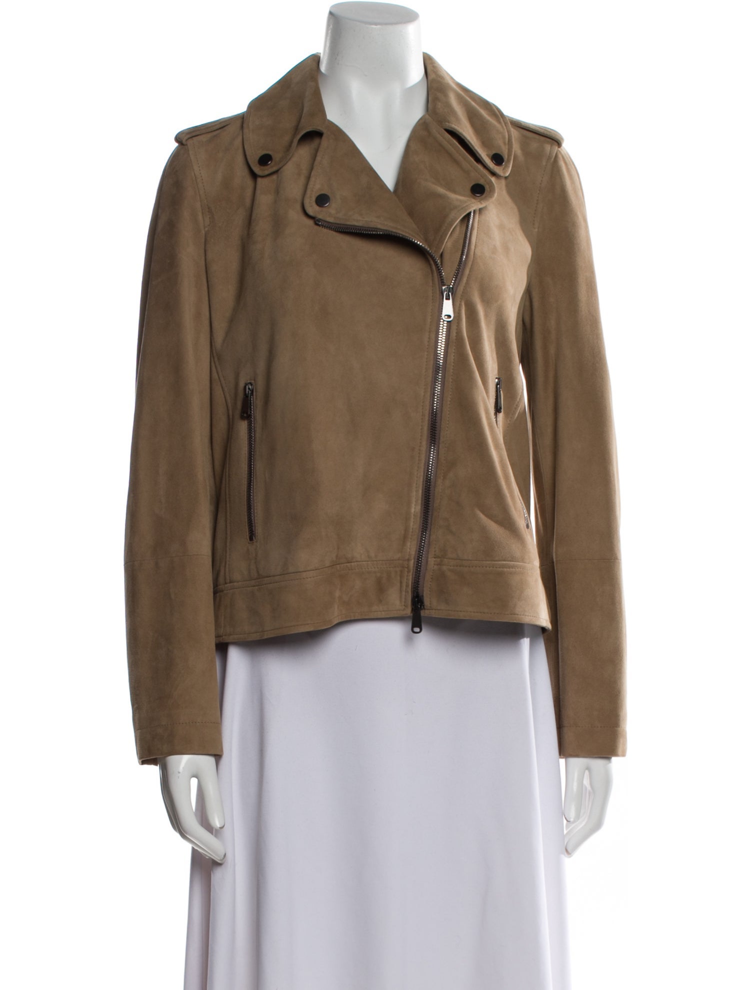 Brunello Cucinelli Leather Biker Jacket