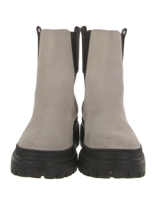 Brunello Cucinelli Monili Suede Chelsea Boots