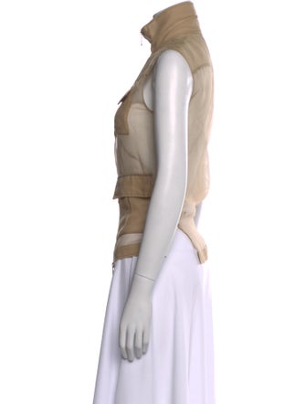 Brunello Cucinelli Silk Mock Neck Blouse