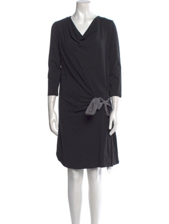 Brunello Cucinelli Cowl Neck Mini Dress
