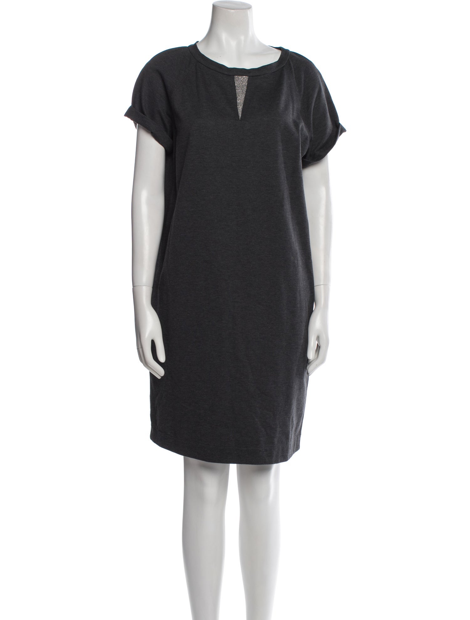 Brunello Cucinelli Bateau Neckline Mini Dress w/ Tags