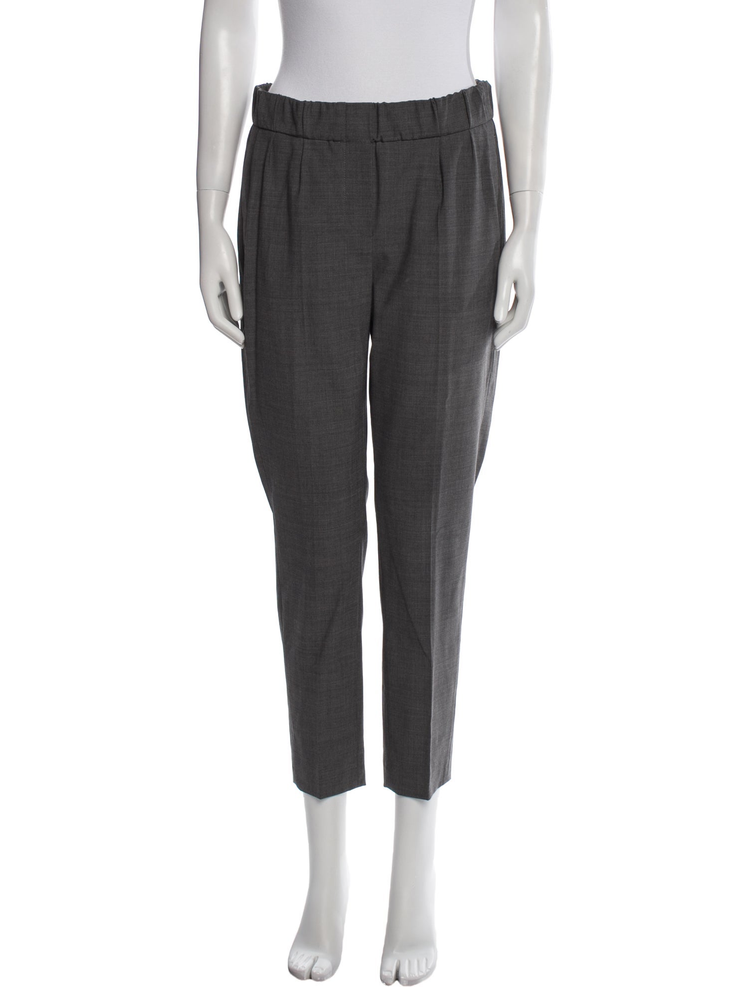 Brunello Cucinelli Virgin Wool Straight Leg Pants